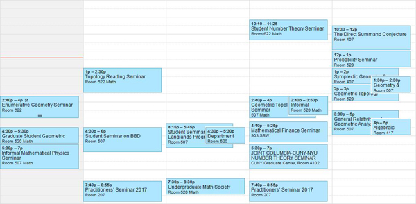 Department Of Mathematics At Columbia University - Welcome