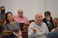 At the lecture (Ivan Cherednik, Vasilisa Shramchenko, Paul Wiegmann)