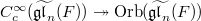 $C_c^\infty(\widetilde{\mathfrak{gl}_n}(F))\twoheadrightarrow \Orb(\widetilde{\mathfrak{gl}_n}(F))$